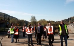 Odbiór techniczny mostu w Mszanie Dolnej 15.10.2012