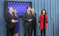 Konferencja prasowa - Antyreforma strazy graniczcnej w Nowym Sączu 6.02.2013