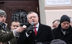 Protest Rolników w Nowym Sączu 16.02.2013