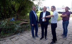 Skutki powodzi w Gminie Tymbark.