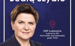 Spotkanie z premier Beatą Szydło,Łukowica,15.04.2019r.