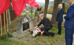 Obchody rocznicy zbrodni katyńskiej i katastrofy smoleńskiej,Marcinkowice 10.04.2019r.