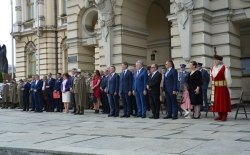 Uroczystość przekazania Odtworzonego Sztandaru 1PSP 1 Batalionowi Strzelców Podhalańskich z Rzeszowa, Nowy Sacz 02.06.2019r.