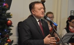 Spotkanie opłatkowe w Delegaturze Małopolskiego Urzędu Wojewódzkiego w Nowym Sączu, 17.12.2019r.