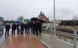 Odbiór drogi powiatowej wraz z chodnikami i zatoką przystankową w Przyszowej