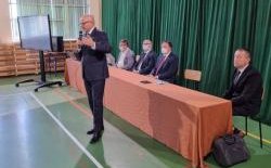 Spotkanie mieszkańców Szczawy z Dyr. PSG w Krakowie w sprawie gazyfikacji miejscowości Szczawa (gmina Kamienica)